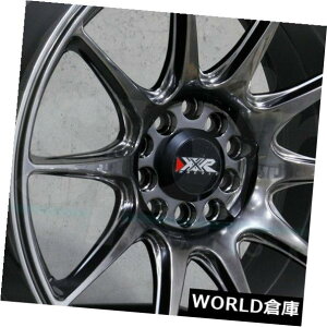 COAzC[ 18x9.75 XXR 527 5x100 / 5x114.3 20NubNzC[Zbgi4j 18x9.75 XXR 527 5x100/5x114.3 20 Chromium Black Wheels Rims Set(4)