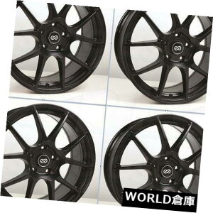 COAzC[ 17x7.5 Enkei YS5 5x100 45ubNyCgzC[Zbgi4j 17x7.5 Enkei YS5 5x100 45 Black Paint Wheels Rims Set(4)