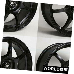 COAzC[ 17x7.5 Enkei Gt7 5x100 45ubNyCgzC[Zbgi4j 17x7.5 Enkei Gt7 5x100 45 Black Paint Wheels Rims Set(4)