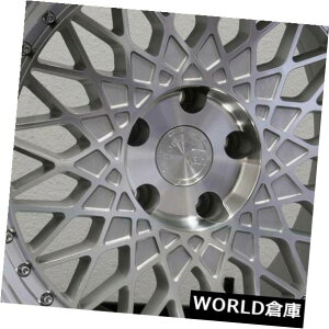 COAzC[ 18x9.5 Aodhan AH05 AH5 5x100 35Vo[HzC[Zbgi4j 18x9.5 Aodhan AH05 AH5 5x100 35 Silver Machined Wheels Rims Set(4)