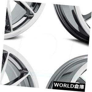 COAzC[ 15x6.5 Vision 425 Bane 5x100 / 5x114.3 38N[zC[Zbgi4j 15x6.5 Vision 425 Bane 5x100/5x114.3 38 Chrome Wheels Rims Set(4)