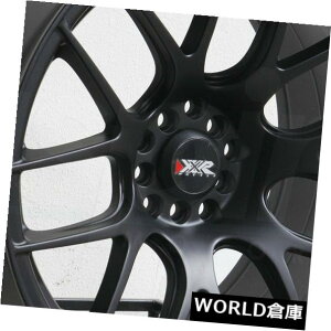 �C�O�A���z�C�[�� 18x8.75 XXR 530 5x100 / 5x114.3 33�t���b�g�u���b�N�z�C�[�������Z�b�g�i4�j 18x8.75 XXR 530 5x100/5x114.3 33 Flat Black Wheels Rims Set(4) �y���s�A���i�z