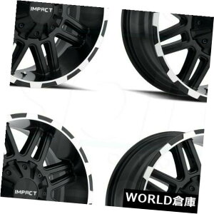 �C�O�A���z�C�[�� 18x9�C���p�N�g262B�C���^�[�Z�v�^�[5x135 / 5x5.5 18�u���b�N�}�V���G�b�W�z�C�[��Ri�Z�b�g�i4�j 18x9 Impact 262B Interceptor 5x135/5x5.5 18 Black Machine Edge Wheels Ri Set(4) �y���s�A���i�z