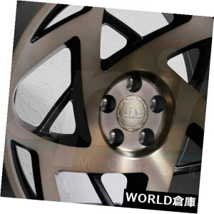 �C�O�A���z�C�[�� 17x8.5 / 17x9.5 JNC 047 JNC047 5x120 30/35�}�b�g�u���b�N�u�����Y�t�F�C�X�z�C�[��Ne�Z�b�g�i4�j 17x8.5/17x9.5 JNC 047 JNC047 5x120 30/35 Matte Black Bronze Face Wheel Ne set(4) �y���s�A���i�z