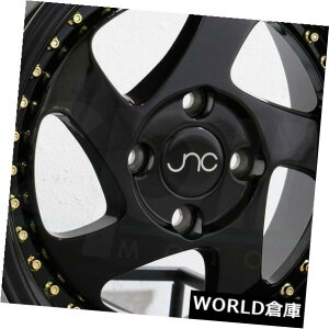�C�O�A���z�C�[�� 17x9 JNC 034 JNC034 5x100 25�O���X�u���b�N�B �z�C�[�������Z�b�g�i4�j 17x9 JNC 034 JNC034 5x100 25 Gloss Black. Wheel Rims set(4) �y���s�A���i�z
