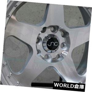 海外輸入ホイール 17x9 JNC 010 JNC010 5x114.3 25シルバーマシンフェイスホイールNew set（4） 17x9 JNC 010 JNC010 5x114.3 25 Silver Machine Face Wheel New set(4)