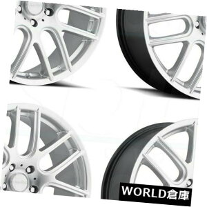 COAzC[ 18x8 Vision 426NX5x114.3 40nCp[Vo[zC[Zbgi4j 18x8 Vision 426 Cross 5x114.3 40 Hyper Silver Wheels Rims Set(4)