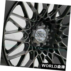 海外輸入ホイール 18x8.75 XXR 553 5x100 / 5x114.3 36クロムブラックホイールリムセット（4） 18x8.75 XXR 553 5x100/5x114.3 36 Chromium Black Wheels Rims Set(4)