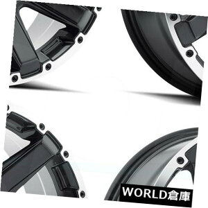 COAzC[ 17x9 MKW M94 8x6.5 / 8x165.1 10TeubN}VOzC[Zbgi4j 17x9 MKW M94 8x6.5/8x165.1 10 Satin Black Machine Ring Wheels Rims Set(4)