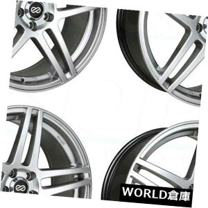 COAzC[ 16x7 Enkei RSF5 5x114.3 38nCp[Vo[zC[Zbgi4j 16x7 Enkei RSF5 5x114.3 38 Hyper Silver Wheels Rims Set(4)