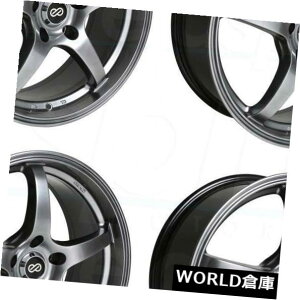 COAzC[ 16x7 Enkei VR5 5x114.3 45 Hyper Black Wheels Rims Seti4j 16x7 Enkei VR5 5x114.3 45 Hyper Black Wheels Rims Set(4)
