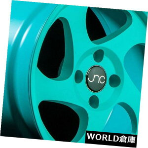 �C�O�A���z�C�[�� 17x8 / 17x9 JNC 034 JNC034 5x114.3 30/25�}�b�g�e�B�t�@�j�[�u���[�z�C�[��New set�i4�j 17x8/17x9 JNC 034 JNC034 5x114.3 30/25 Matte Tiffany Blue Wheel New set(4) �y���s�A���i�z