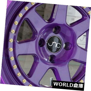 �C�O�A���z�C�[�� 17x8 / 17x9 JNC 048 JNC048 4x100 30/25�L�����f�B�p�[�v���B �z�C�[�������Z�b�g�i4�j 17x8/17x9 JNC 048 JNC048 4x100 30/25 Candy Purple. Wheel Rims set(4)
