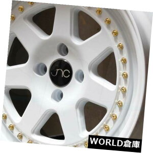 COAzC[ 17x8 / 17x9 JNC 048 JNC048 4x100 30/25zCgB zC[Zbgi4j 17x8/17x9 JNC 048 JNC048 4x100 30/25 White. Wheel Rims set(4)