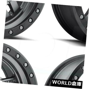 COAzC[ 15x7RAnza ATV UTV D558 4x156 13 GunMetal Wheels Rims Seti4j 15x7 Fuel Anza ATV UTV D558 4x156 13 GunMetal Wheels Rims Set(4)