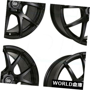 COAzC[ 16x7 Enkei M52 5x114.3 45ubNyCgzC[Zbgi4j 16x7 Enkei M52 5x114.3 45 Black Paint Wheels Rims Set(4)