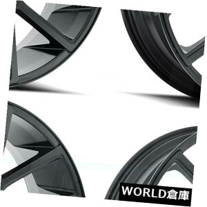 COAzC[ 18x8 MKW A614 5x110 40tTeubNzC[Zbgi4j 18x8 MKW A614 5x110 40 Full Satin Black Wheels Rims Set(4)