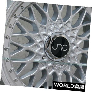 �C�O�A���z�C�[�� 17x8.5 JNC 004 JNC004 4x100 / 4x114.3 15 Silver Machine Lip Wheel�V�����Z�b�g�i4�j 17x8.5 JNC 004 JNC004 4x100/4x114.3 15 Silver Machine Lip Wheel New set(4) �y���s�A���i�z