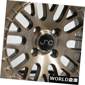 �C�O�A���z�C�[�� 17x8 JNC 001 JNC001 5x100 / 5x114.3 25�����u�����Y�z�C�[���V�����Z�b�g�i4�j 17x8 JNC 001 JNC001 5x100/5x114.3 25 Transparent Bronze Wheel New set(4) �y���s�A���i�z