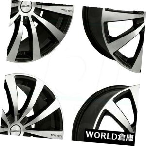 COAzC[ 18x8 Touren TR3 5x100 / 5x114.3 40̍@BHzC[Zbgi4j 18x8 Touren TR3 5x100/5x114.3 40 Black Machined Wheels Rims Set(4)