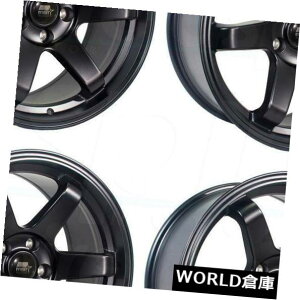 �C�O�A���z�C�[�� 17x9 MST MT01 5x114.3 35�u���b�N�z�C�[�������Z�b�g�i4�j 17x9 MST MT01 5x114.3 35 Black Wheels Rims Set(4) �y���s�A���i�z