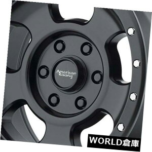 �C�O�A���z�C�[�� 15x8 AR969 Ansen Offroad 6x5.5 / 6x139.7 -19�T�e���u���b�N�z�C�[���Z�b�g�i4�j 15x8 AR969 Ansen Offroad 6x5.5/6x139.7 -19 Satin Black Wheels Set(4)