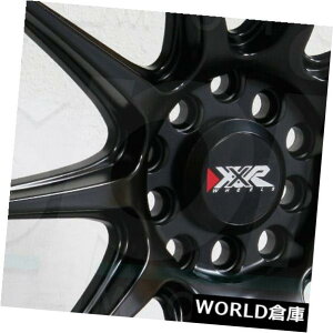 �C�O�A���z�C�[�� 17x7.5 XXR 527 5x100 / 5x114.3 40�t���b�g�u���b�N�z�C�[�������Z�b�g�i4�j 17x7.5 XXR 527 5x100/5x114.3 40 Flat Black Wheels Rims Set(4) �y���s�A���i�z