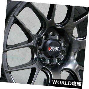 �C�O�A���z�C�[�� 17x7 XXR 530 5x100 / 5x114.3 35�N�����u���b�N�z�C�[�������Z�b�g�i4�j 17x7 XXR 530 5x100/5x114.3 35 Chromium Black Wheels Rims Set(4) �y���s�A���i�z
