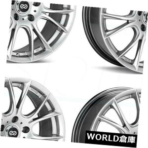 COAzC[ 16x7GPCAh5x100 45nCp[Vo[zC[Zbgi4j 16x7 Enkei Ammodo 5x100 45 Hyper Silver Wheels Rims Set(4)
