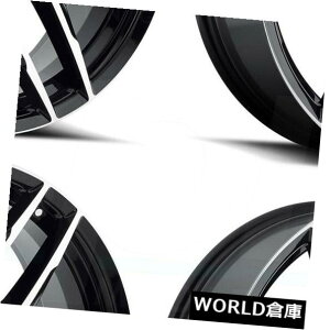 COAzC[ 17x7.5 MKW A613 4x100 40OXubN}VtFCXzC[Zbgi4j 17x7.5 MKW A613 4x100 40 Gloss Black Machine Face Wheels Rims Set(4)