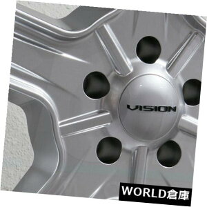 COAzC[ 15x7 / 15x8 Vision 147 Daytona 5x114.3 -7/0nCp[Vo[zC[Zbgi4j 15x7/15x8 Vision 147 Daytona 5x114.3 -7/0 Hyper Silver Wheels Rims Set(4)