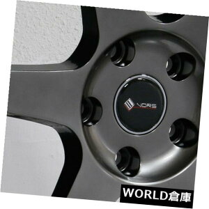 �C�O�A���z�C�[�� 18x8.5 / 18x9.5 Vors TR37 5x114.3 35/35�n�C�p�[�u���b�N�z�C�[�������Z�b�g�i4�j 18x8.5/18x9.5 Vors TR37 5x114.3 35/35 Hyper Black Wheels Rims Set(4) �y���s�A���i�z