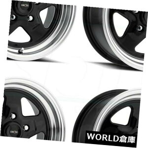 COAzC[ 15x8 Vision 521 Nitro 5x4.75 0ubN|bVbvzC[Zbgi4j 15x8 Vision 521 Nitro 5x4.75 0 Black Polished Lip Wheels Rims Set(4)
