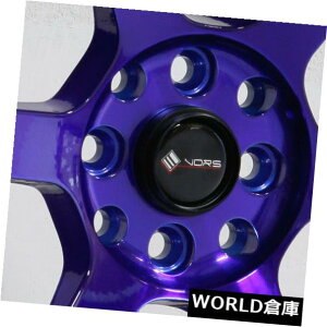 �C�O�A���z�C�[�� 15x8 Vors TR7 4x100 / 4x114.3 0�L�����f�B�p�[�v���u���[�z�C�[�������Z�b�g�i4�j 15x8 Vors TR7 4x100/4x114.3 0 Candy Purple Blue Wheels Rims Set(4) �y���s�A���i�z