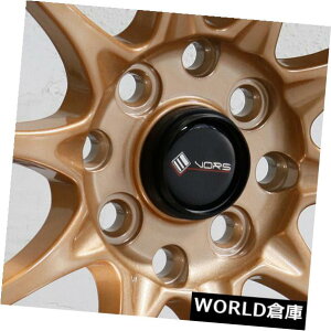 �C�O�A���z�C�[�� 15x8 Vors TR3 4x100 / 4x114.3 0�����u�����Y�z�C�[�������Z�b�g�i4�j 15x8 Vors TR3 4x100/4x114.3 0 Transparent Bronze Wheels Rims Set(4)