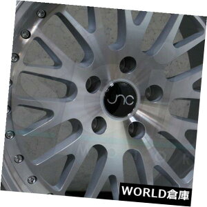 �C�O�A���z�C�[�� 16x8 / 16x9 JNC 001 JNC001 5x100 / 5x114.3 25/25�V���o�[�}�V���t�F�C�X�z�C�[��Ne�Z�b�g�i4�j 16x8/16x9 JNC 001 JNC001 5x100/5x114.3 25/25 Silver Machine Face Wheel Ne set(4)