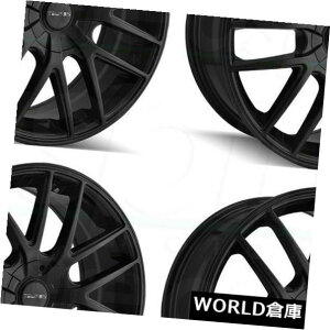 �C�O�A���z�C�[�� 17x7.5 Touren TR60 5x100 / 5x114.3 42�t���}�b�g�u���b�N�z�C�[�������Z�b�g�i4�j 17x7.5 Touren TR60 5x100/5x114.3 42 Full Matte Black Wheels Rims Set(4) �y���s�A���i�z
