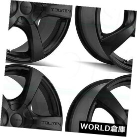 海外輸入ホイール 17x7 Touren TR9 5x5 / 5x127 42マットブラックホイールリムセット（4） 17x7 Touren TR9 5x5/5x127 42 Matte Black Wheels Rims Set(4)