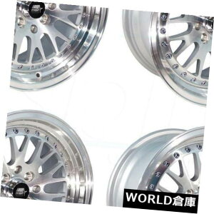 COAzC[ 16x8 MST MT10 4x100 / 4x114.3 20Vo[zC[Zbgi4j 16x8 MST MT10 4x100/4x114.3 20 Silver Wheels Rims Set(4)