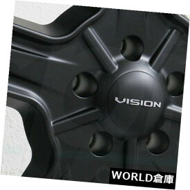 海外輸入ホイール 15x7 / 15x8 Vision 147 Daytona 5x4.75 / 5x120.6 5 -7/0サテンブラックホイールリムセット（4） 15x7/15x8 Vision 147 Daytona 5x4.75/5x120.65 -7/0 Satin Black Wheels Rim Set(4)