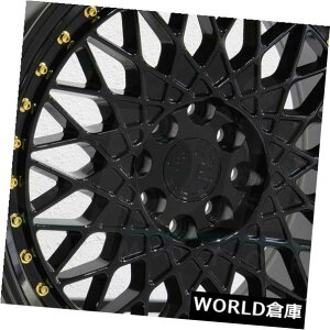 �C�O�A���z�C�[�� 16x8 Aodhan AH05 AH5 4x100 / 4x114.3 15�t���u���b�N�z�C�[�������Z�b�g�i4�j 16x8 Aodhan AH05 AH5 4x100/4x114.3 15 Full Black Wheels Rims Set(4)