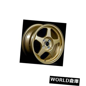 �C�O�A���z�C�[�� 15x6.5 JNC 018 JNC018 4x100 35�S�[���h�z�C�[���̐V�����Z�b�g�i4�j 15x6.5 JNC 018 JNC018 4x100 35 Gold Wheel New set(4)