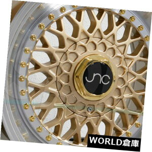 COAzC[ 15x8 JNC 004S JNC004S 4x100 / 4x114.3 20 Gold Machine LipB zC[Zbgi4j 15x8 JNC 004S JNC004S 4x100/4x114.3 20 Gold Machine Lip. Wheel Rims set(4)