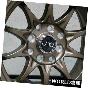 COAzC[ 15x8 JNC 003 JNC003 4x100 / 4x114.3 0}bguYzC[VZbgi4j 15x8 JNC 003 JNC003 4x100/4x114.3 0 Matte Bronze Wheel New set(4)