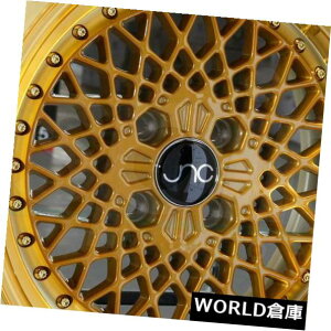 �C�O�A���z�C�[�� 15x8.25 JNC 045 JNC045 4x100 10�����S�[���h�B �z�C�[�������Z�b�g�i4�j 15x8.25 JNC 045 JNC045 4x100 10 Transparent Gold. Wheel Rims set(4)