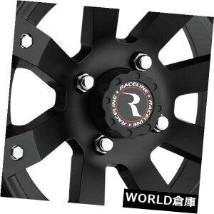 �C�O�A���z�C�[�� 5��12�C���`Raceline A79�X�R�[�s�I���z�C�[��12x7 4x110 -47�u���b�N�����̃Z�b�g Set of 5 12 Raceline A79 Scorpion Wheels 12x7 4x110 -47 Black Rims �y���s�A���i�z