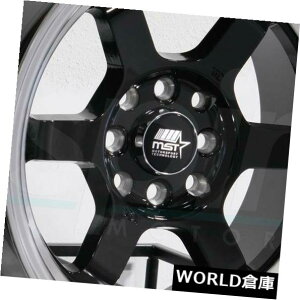 �C�O�A���z�C�[�� 15x8 MST�^�C���A�^�b�N4x100 / 4x114.3 0�u���b�N�}�V�j���O�h���b�v�z�C�[�������Z�b�g�i4�j 15x8 MST Time Attack 4x100/4x114.3 0 Black Machined Lip Wheels Rims Set(4) �y���s�A���i�z