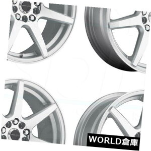 �C�O�A���z�C�[�� 15x7 Raceline 131S Evo 4x100 / 4x108 40�V���o�[�z�C�[�������Z�b�g�i4�j 15x7 Raceline 131S Evo 4x100/4x108 40 Silver Wheels Rims Set(4) �y���s�A���i�z