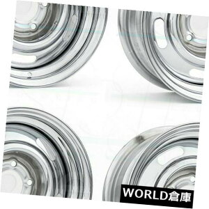 COAzC[ 15x8 Vision 57 Rally 5x4.75 -6N[zC[Zbgi4j 15x8 Vision 57 Rally 5x4.75 -6 Chrome Wheels Rims Set(4)