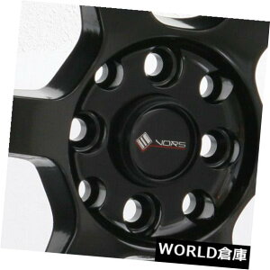 �C�O�A���z�C�[�� 15x8 Vors TR7 4x100 / 4x114.3 0�u���b�N�z�C�[�������Z�b�g�i4�j 15x8 Vors TR7 4x100/4x114.3 0 Black Wheels Rims Set(4) �y���s�A���i�z